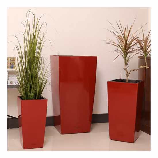 OEM ODM Square Plastic Flower Pots with Different Color Flower Pots with UV Protection