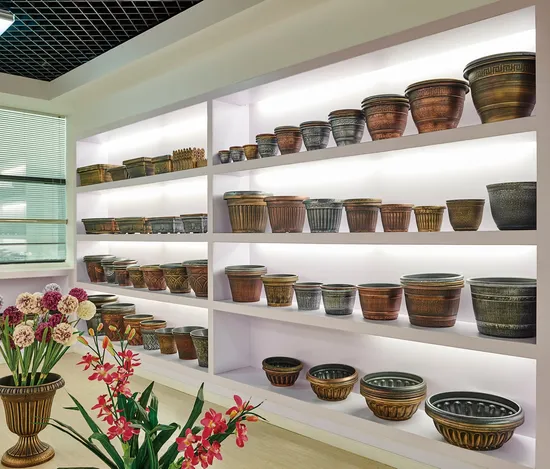 Square Plastic Flower Pot (KD2401-KD2403)